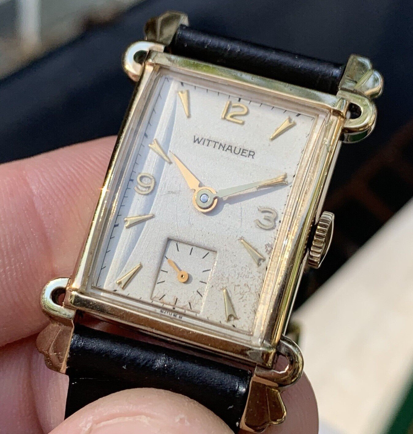Wittnauer Art Deco 10K RGP Vintage Wristwatch