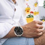 Steeldive Men's 200m Automatic Diver Watch Black Dial