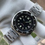 Steeldive Men's 200m Automatic Diver Watch Black Dial