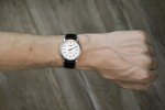 LUCH One Hand Mechanical Vintage Leather Wristwatch