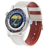 Vintage Dual Crown World Time Enamel Dial Watch