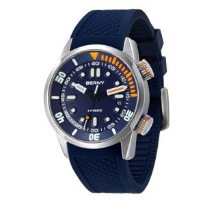 Vintage BERNY Men's Dive Watch - Blue Sapphire Glass