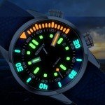 Vintage BERNY Men's Dive Watch - Blue Sapphire Glass