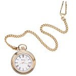 Bulova B2662 Ashton Gold Pocket Watch & Box