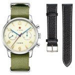 TOPHILL Men's Vintage Pilot Chronograph Watch 1963