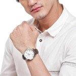 Fossil Men's Silver and Brown Chronograph Watch
