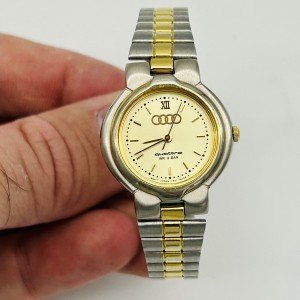 Vintage Audi Quattro Racing Women's Watch - Silver & Gold