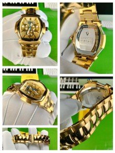 Invicta Vintage Gold Tone Quartz Watch for Women