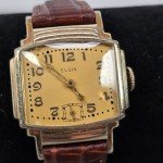 1940s Elgin Art Deco Gold Fill Wristwatch
