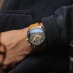 Spinnaker 42mm Hull Chronograph Black Leather Watch