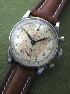 Vintage 32mm Aristo Swiss Chronograph Watch