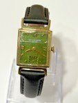 Rare Vintage Wittnauer Men's Tank Watch - Green Dial