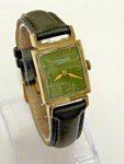 Rare Vintage Wittnauer Men's Tank Watch - Green Dial