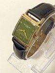 Rare Vintage Wittnauer Men's Tank Watch - Green Dial