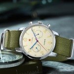 TOPHILL Men's Vintage Pilot Chronograph Watch 1963