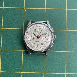 Vintage Swiss Buttes Chronograph Watch for Repair