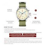 TOPHILL Men's Vintage Pilot Chronograph Watch 1963