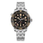 Vintage Black NH35 Automatic Dive Watch 39mm