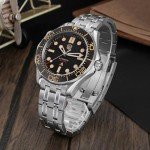 Vintage Black NH35 Automatic Dive Watch 39mm