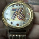 1976 Bicentennial Men's Gold Mechanical Watch