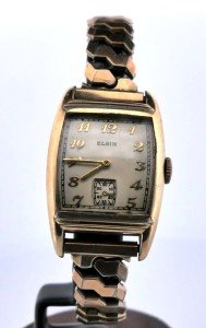 1940s Elgin 17-Jewel Gold-Filled Art Deco Watch