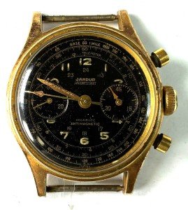 Jardur Vintage Military Chronograph Black Dial Watch