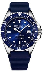 Stuhrling Original Men's Silver Dive Watch 42MM