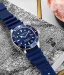 Stuhrling Original Men's Silver Dive Watch 42MM