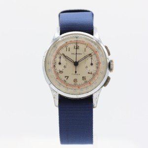 Vintage Delmark 34mm Men's Mechanical Chronograph Watch