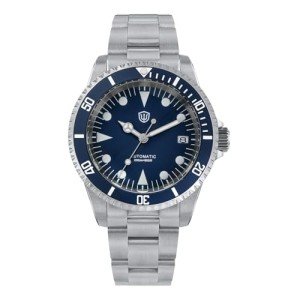 Men's Vintage Automatic Sub Dive Watch 38mm Blue