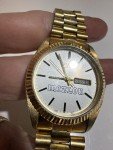Vintage Gold Day/Date Racing Wristwatch by SNN