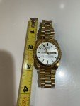 Vintage Gold Day/Date Racing Wristwatch by SNN