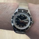 Dorset 1970 Vintage Dive Watch with Tuxedo Dial