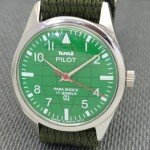 Vintage HMT Pilot Hand-Winding Green Dial Watch