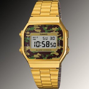 Casio A168WG-9 Men's Vintage Gold Alarm Watch