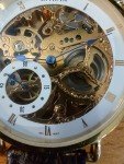Vintage Invicta Gold Skeleton Mechanical Watch
