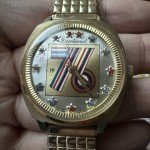 1976 Bicentennial Men's Gold Mechanical Watch