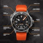 UNDONE Aquadeep Men's Automatic Dive Watch 43mm 500M