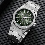 CADISEN Men's Vintage Mechanical Diving Watch - Green