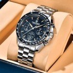 Vintage Racing Style Chronograph Watch for Men
