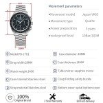 Vintage Racing Style Chronograph Watch for Men