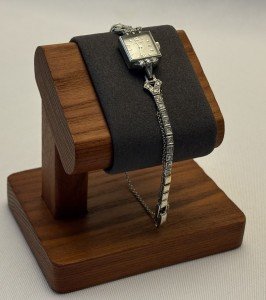 Vintage Movado 14k White Gold Diamond Watch