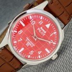 Vintage HMT Pilot Hand-Wind Men's Orange Dial Watch