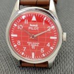 Vintage HMT Pilot Hand-Wind Men's Orange Dial Watch