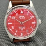 Vintage HMT Pilot Hand-Wind Men's Orange Dial Watch