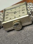 Vintage Movado 14k White Gold Diamond Watch