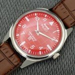 Vintage HMT Pilot Hand-Wind Men's Orange Dial Watch