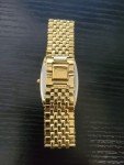 Rare Seiko Vintage Gold Slim Tank Watch