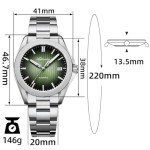 Vintage Men's Automatic Diver Watch with Sunburst Dial