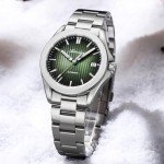 Vintage Men's Automatic Diver Watch with Sunburst Dial